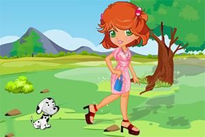 女孩和寵物 女孩和寵物