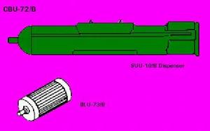 美國CBU-72/B燃料/空氣炸藥(FAE)