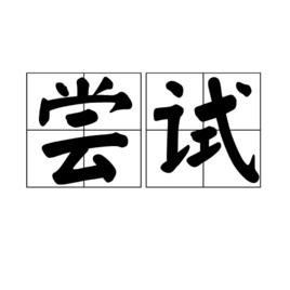 嘗試[詞語]