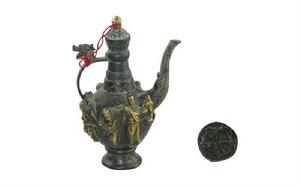 大明宣德年制龍首銅執壺 大明宣德年制龍首銅執壺