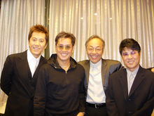 和中國藝人在一起