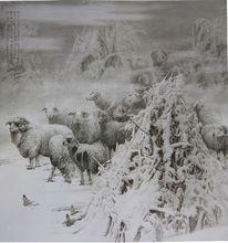 《晴雪》入選第十一屆全國美展