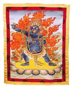 唐卡手持金剛像 唐卡手持金剛像