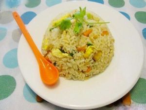 鹹魚粒雞絲炒飯 鹹魚粒雞絲炒飯