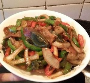 雙椒炒皮蛋 雙椒炒皮蛋