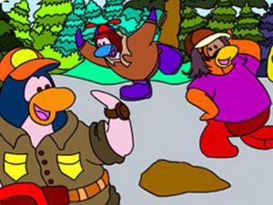 企鵝家族著色 企鵝家族著色