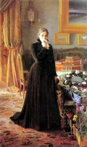 無法慰藉的悲痛油畫