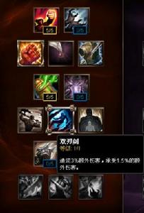 雙刃劍[遊戲英雄聯盟中的天賦]