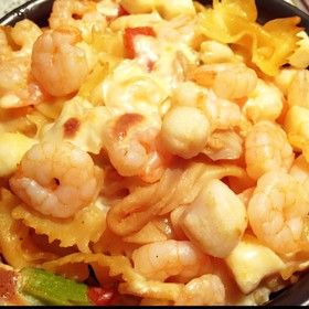 焗烤鮮蝦蝴蝶面 焗烤鮮蝦蝴蝶面