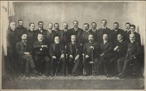 佩德羅&middot;蒙特總統和他的內閣成員