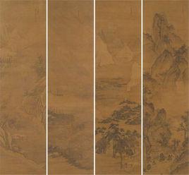 明吳之琯瀟湘夜雨圖 明吳之琯瀟湘夜雨圖