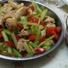 芹菜炒雞 芹菜炒雞
