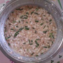 娃娃菜肉末蝦皮薄餅