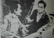 陳延年與魯迅交談