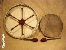 滿族薩滿教所用的抓鼓：伊姆欽