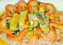 鮮蝦魚乾蒸肉餅 鮮蝦魚乾蒸肉餅