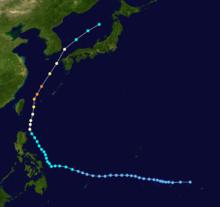2003年第6號颱風“蘇迪羅”路徑圖