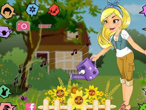 澆花小女孩 澆花小女孩