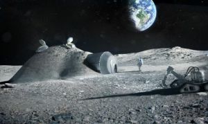 歐宇航局3D列印的月球基地模型
