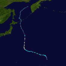 颱風彩雲 路徑圖