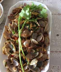 爆炒花甲螺