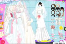美麗新娘換裝遊戲畫面