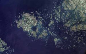 奧蘭群島衛星地圖