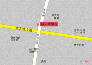 新天地銀座交通圖