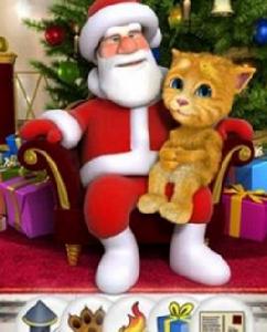 聖誕老人和生薑貓 聖誕老人和生薑貓