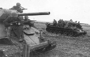 戰場上的T34坦克