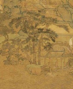 明代王問隱寶界山圖軸