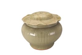 元龍泉青瓷荷葉蓋罐 元龍泉青瓷荷葉蓋罐