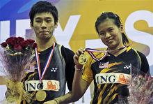 陳炳順與吳柳螢勇奪亞錦賽冠軍