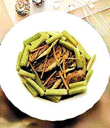 菜心炒豬肝 菜心炒豬肝