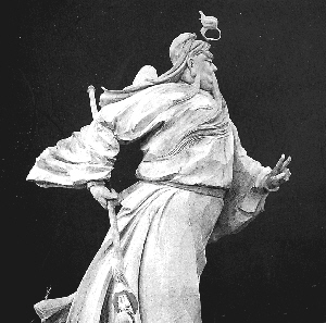 石雕作品《單刀赴會》