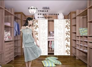 彩膜做成成品移門後的效果圖