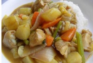 咖喱雞腿蓋澆飯 咖喱雞腿蓋澆飯