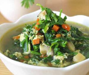 酸辣韭黃蛋花湯 酸辣韭黃蛋花湯