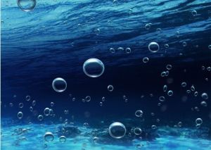 海洋水的水分子團遠遠小於陸地上的水分子團