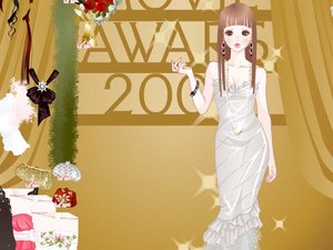 白皙頒獎禮服 白皙頒獎禮服