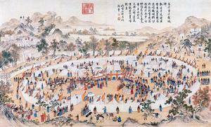 平定準噶爾之《烏什酋長獻城圖》