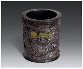 紫檀筆筒 紫檀筆筒