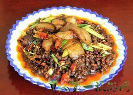 豆豉蒜苗炒肉末