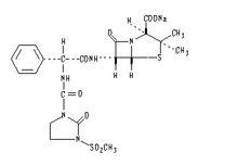 美洛西林鈉結構式