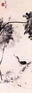 荷石水禽圖 荷石水禽圖