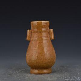 南宋官窯米黃釉渣斗 南宋官窯米黃釉渣斗