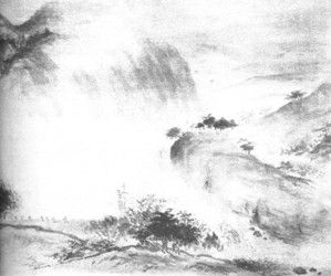 凌叔華畫作:三峽清晨