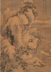 明朱端尋梅圖軸 明朱端尋梅圖軸