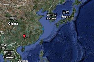 （圖）葡萄鎮在中國位置