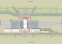 佳木斯站南北站房及高架候車室平面圖